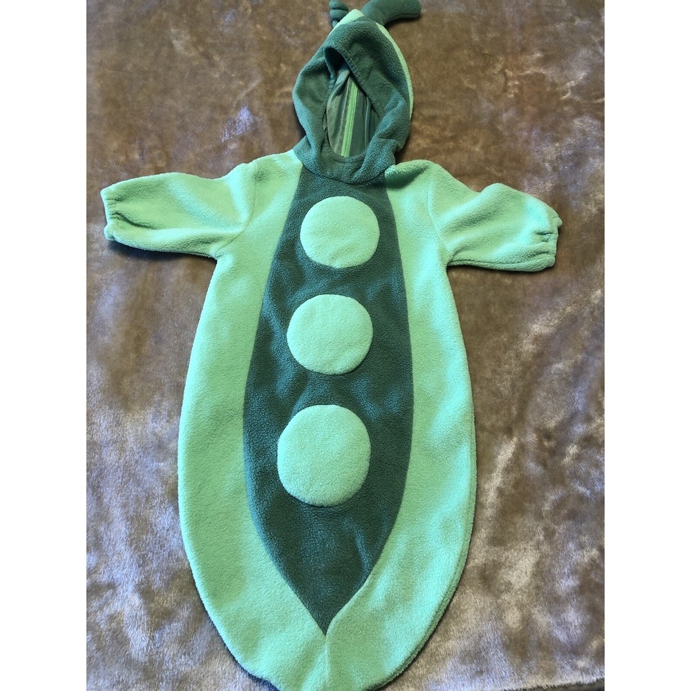 Peas in a Pod Costume Size 0/6 months Green Halloween Dress up Unisex